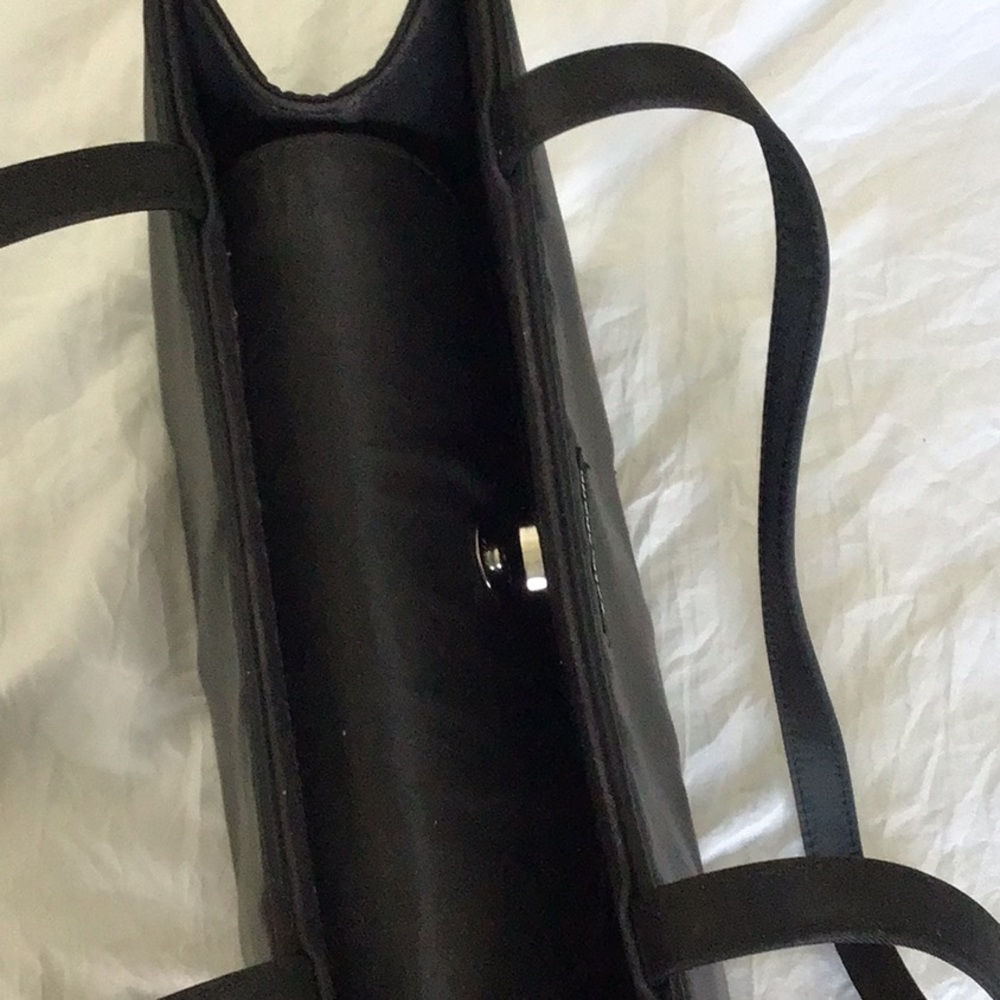 Kate Spade New York Sam Icon nylon tote bag in black. - Picture 8 of 16